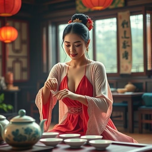 茶艺师表演精彩瞬间