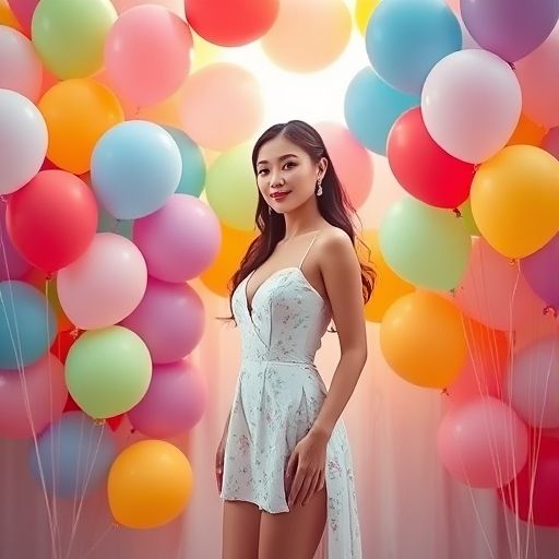 工作室内的生日派对场景