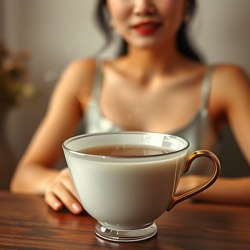 茶杯中茶汤的清澈色泽