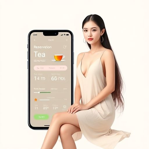 线上预约品茶服务的界面