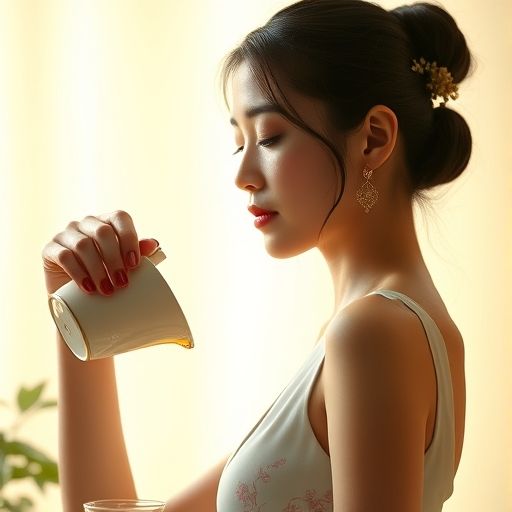 茶艺师优雅泡茶瞬间