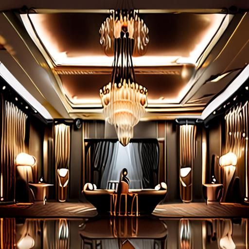 广东夜场会所大厅豪华场景