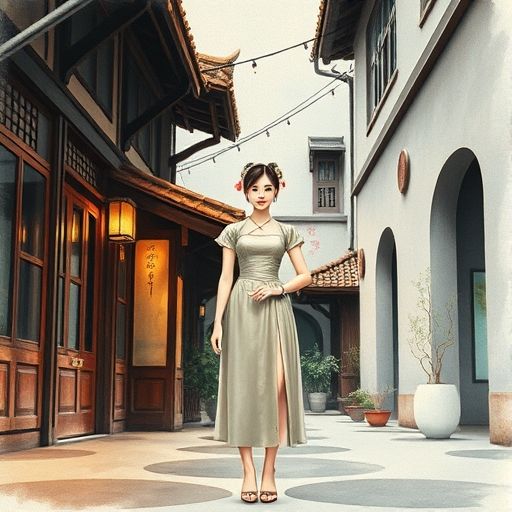 隐秘茶肆的宁静一角