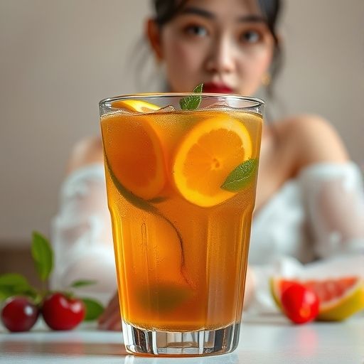 冷泡茶水果点缀