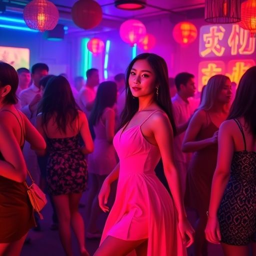 夜生活派对热舞画面