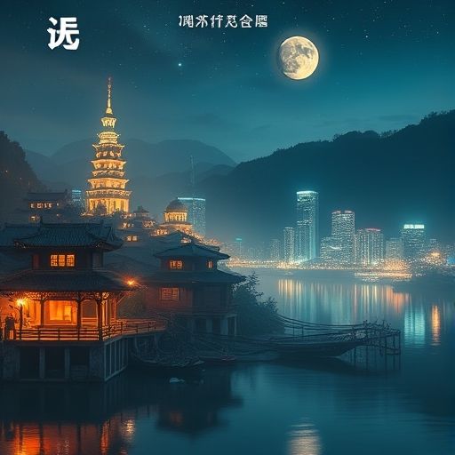 天河高端茶肆夜景