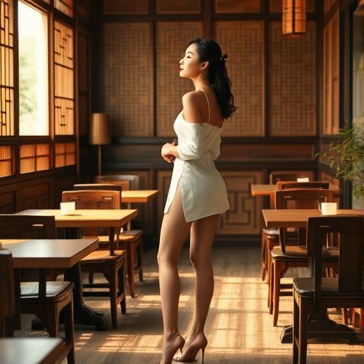 茶室内的温馨木质环境