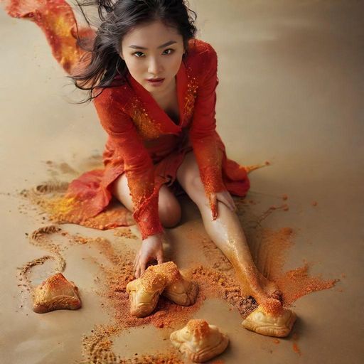 流沙包爆浆的诱人瞬间