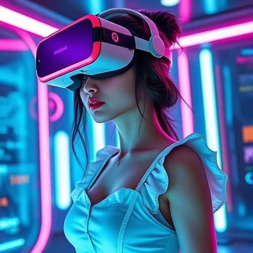 工作室内的VR游戏体验