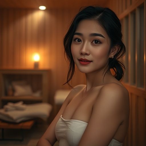 桑拿浴区或休息区