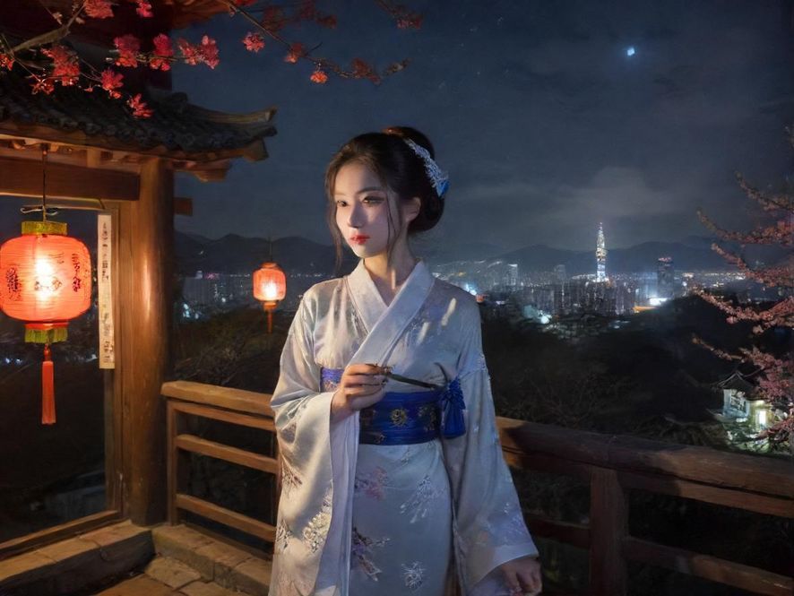 广州高端休闲会所入口，奢华大气，霓虹灯映衬着都市夜景