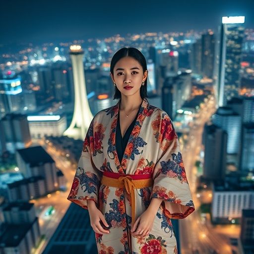 广州城市夜景背景下的地图标记和指南示意图