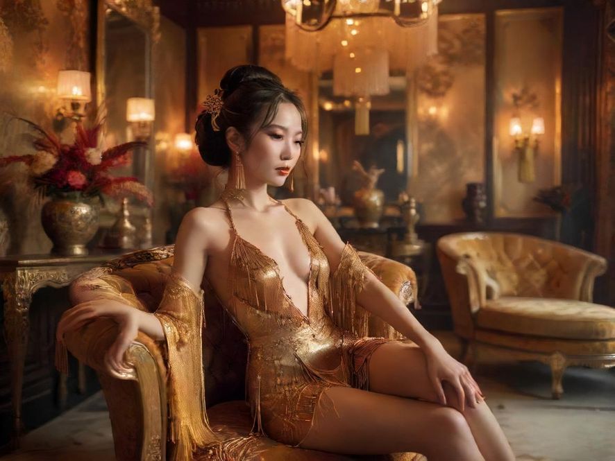 奢华的私人会所休息区,柔和的灯光营造出放松的氛围。