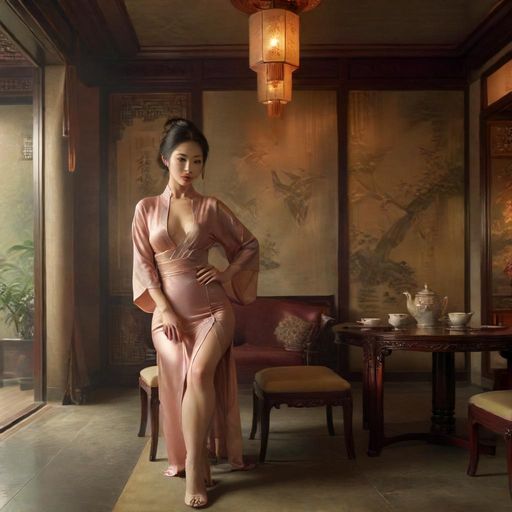 广州高端茶社内景图