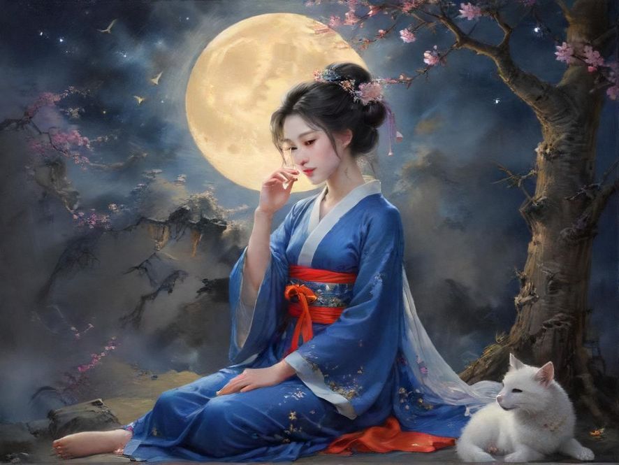 夜幕下的车陂小巷，霓虹灯影绰，人影模糊，充满神秘感。