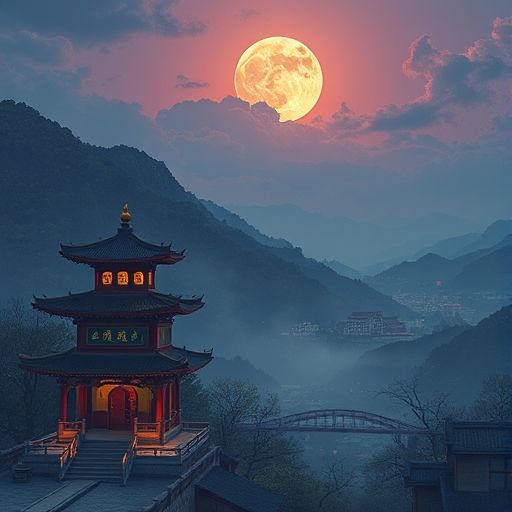 潮州夜场会所夜景氛围图