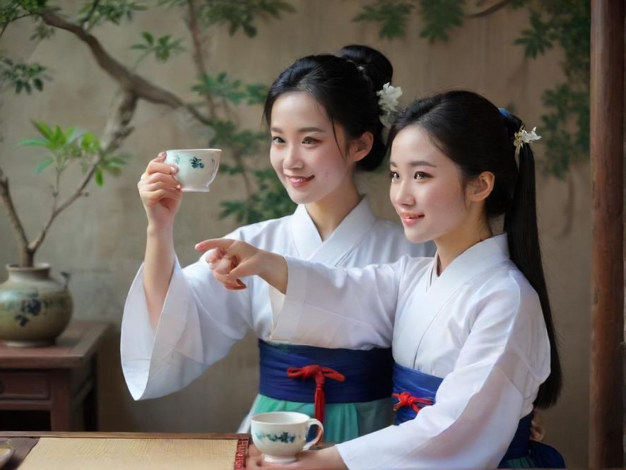 广州一处有格调的隐藏茶社内部