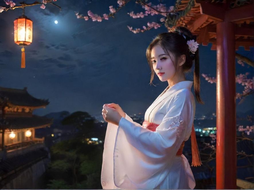 一扇隐藏在夜晚城市背景中的神秘会所入口，采用仰视角度和电影感色调