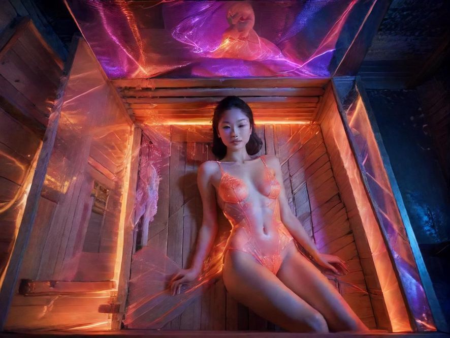 夜场桑拿会所豪华包厢氛围图