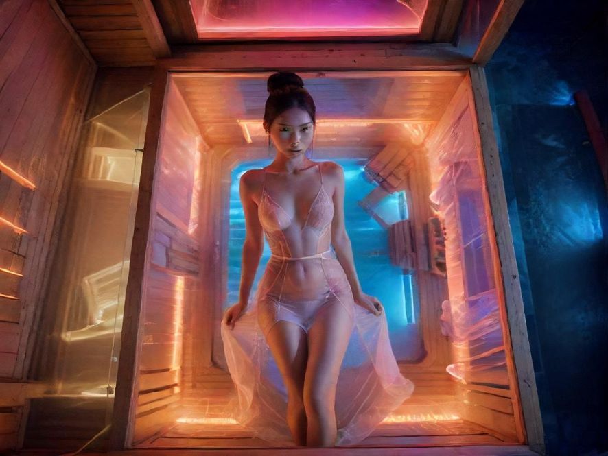 普宁夜场桑拿会所内部场景