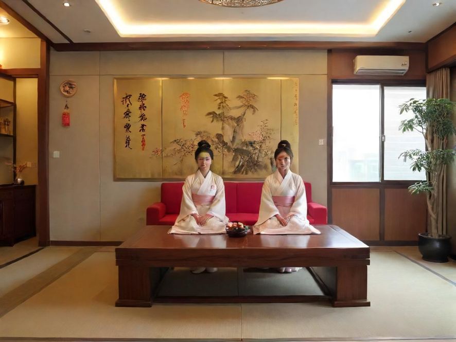 深圳某豪华休闲会所大堂，灯光璀璨，环境舒适