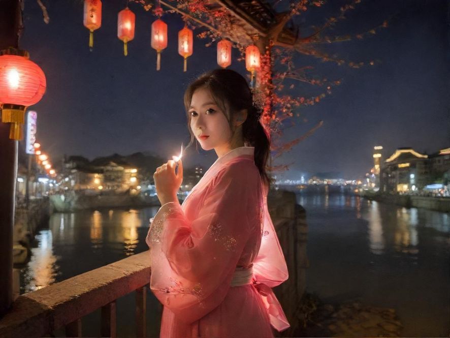 城市夜景,灯火璀璨,暗示丰富的夜生活