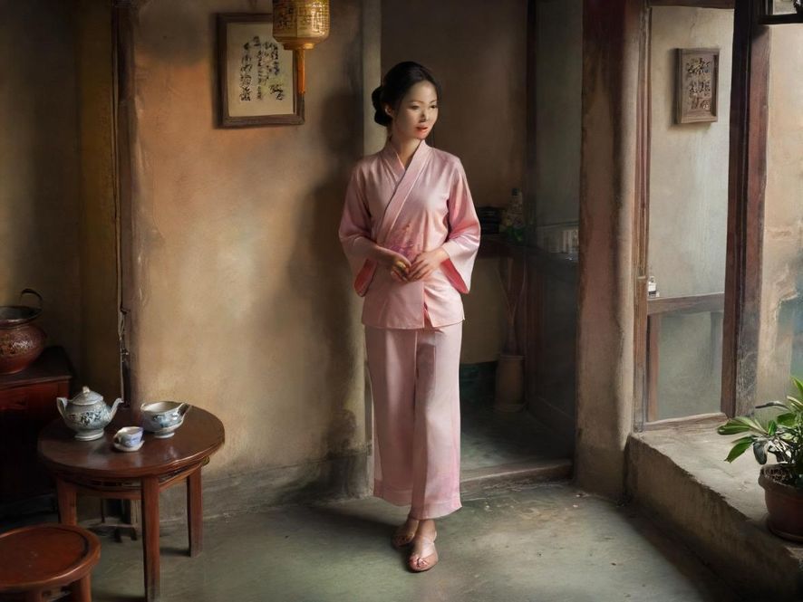 越秀老城区复古茶社内的桑拿汗蒸场景