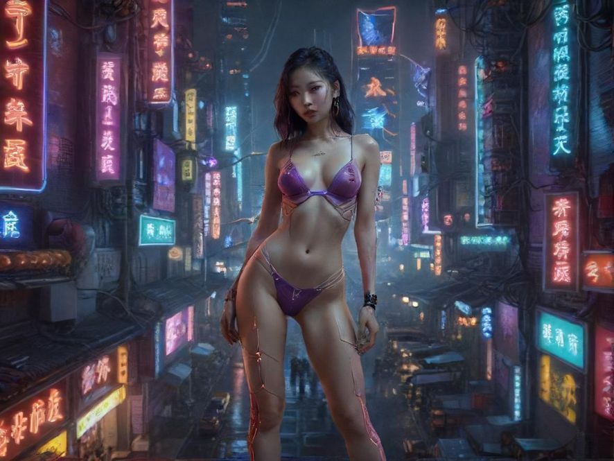 繁华夜景下的秘密入口