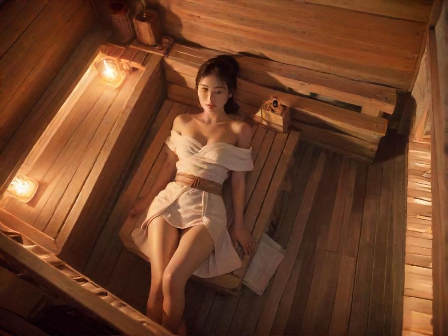 恒悦会馆桑拿休息区实景图