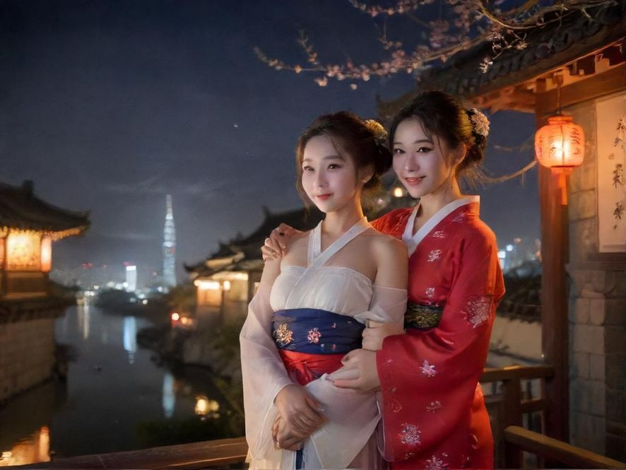 都市夜场门口场景