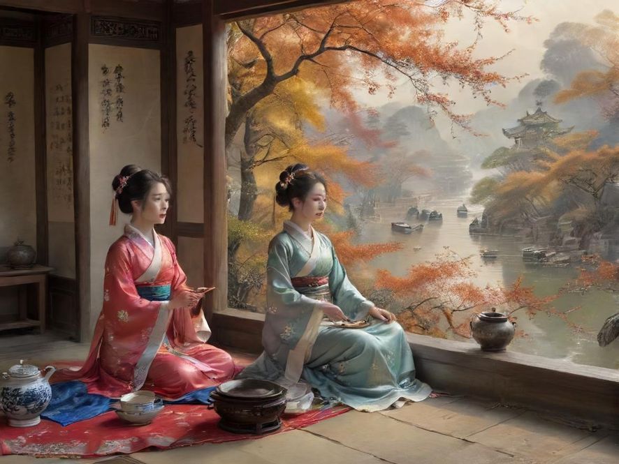 常州高端会所茶艺表演场景