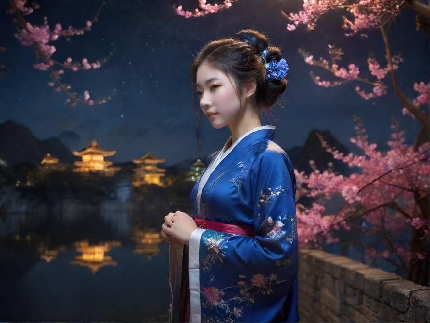 广州夜色地图 网络节点抽象图