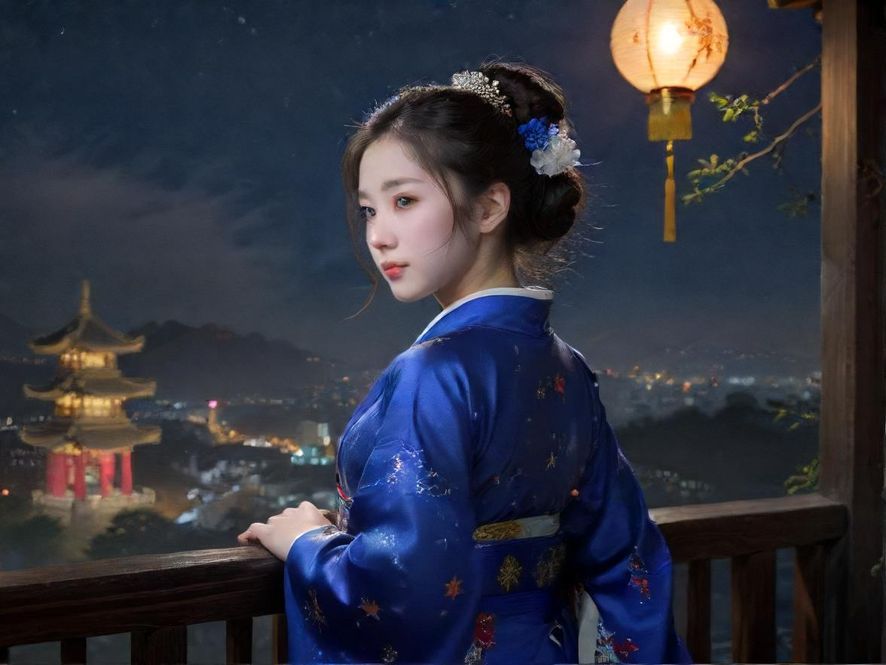 广州夜晚街巷景