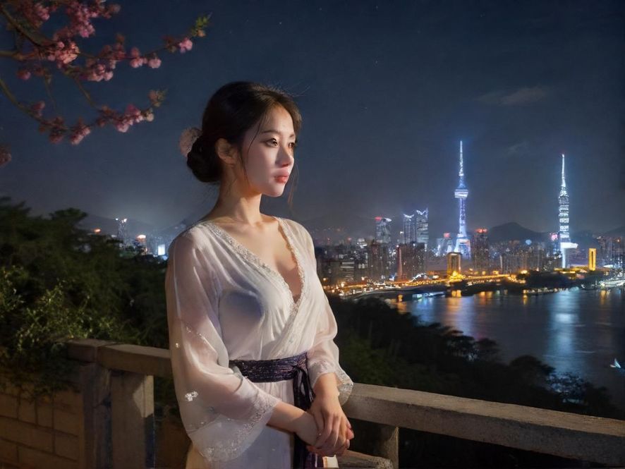 夜场桑拿会所夜景氛围图