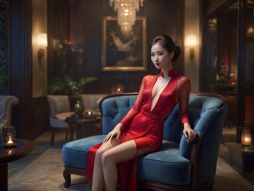 豪华夜场包厢的写实照片,展现广东夜生活休闲场景