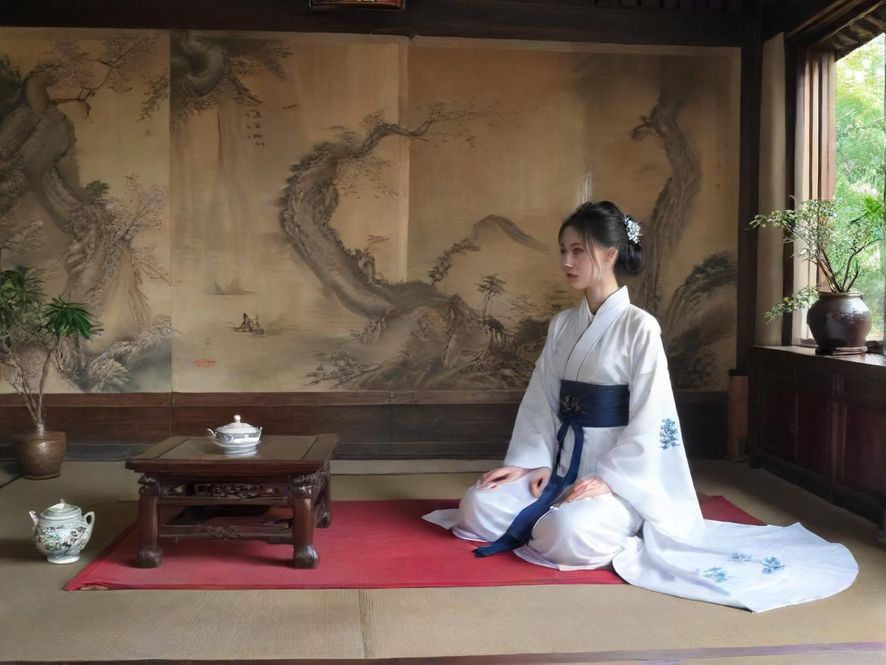 深圳龙华私密会所茶室一角