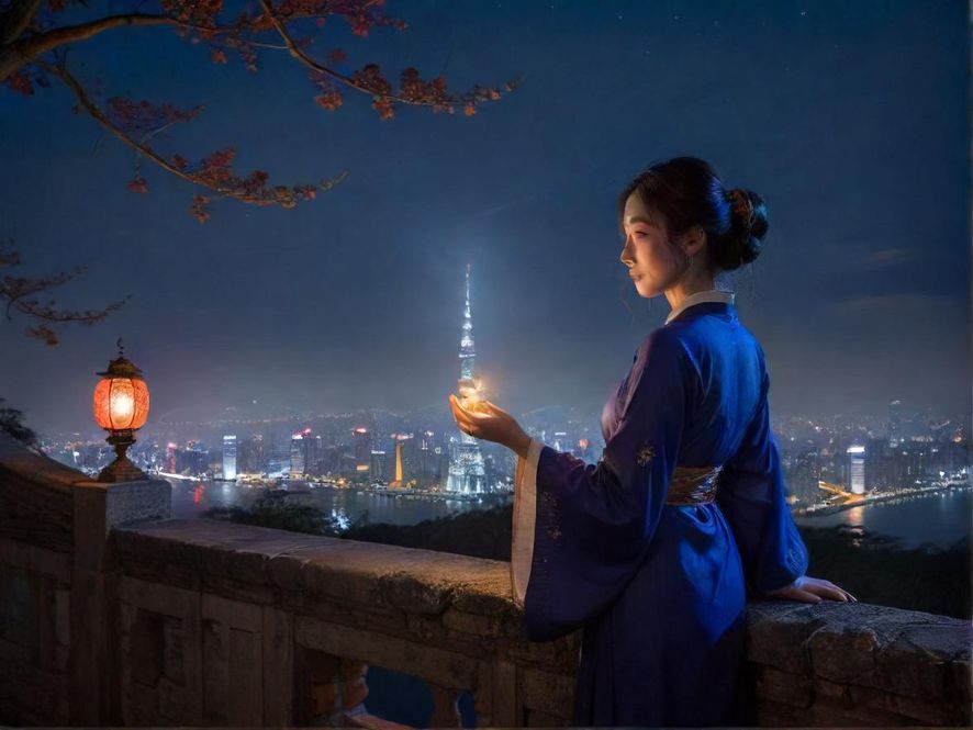 夜晚的广东休闲会所入口