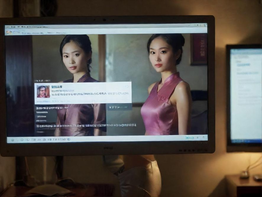 电脑屏幕上显示着百花丛信息论坛界面