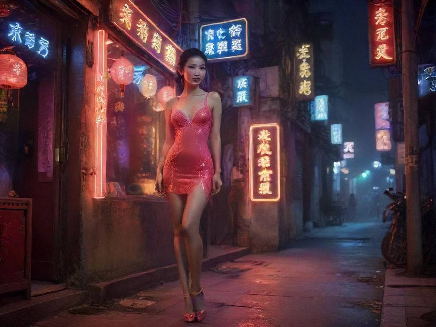 广州新塘夜场会所夜景外观展示