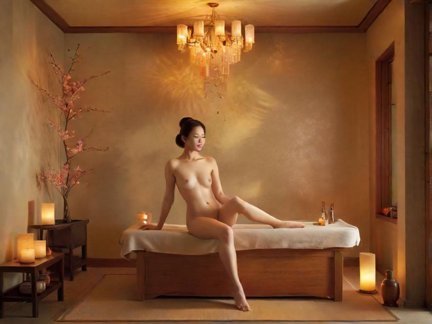 桑拿会所内部舒适按摩房