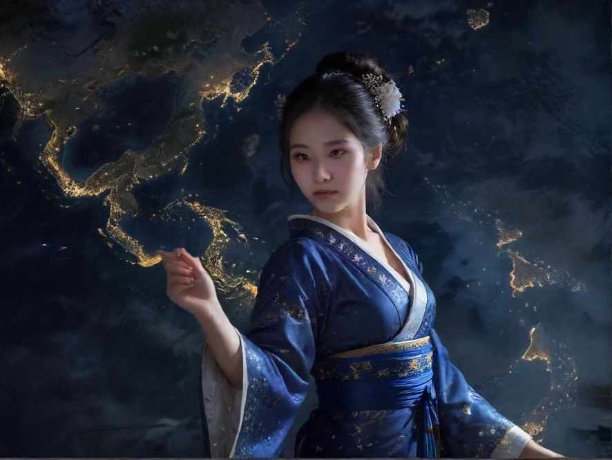 深圳城市夜景地图示意