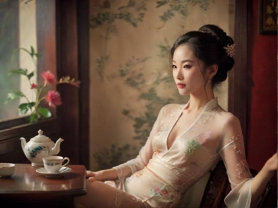 广州隐藏茶社私密包厢氛围图