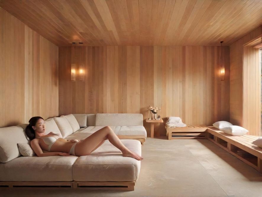 桑拿会所休息区环境图