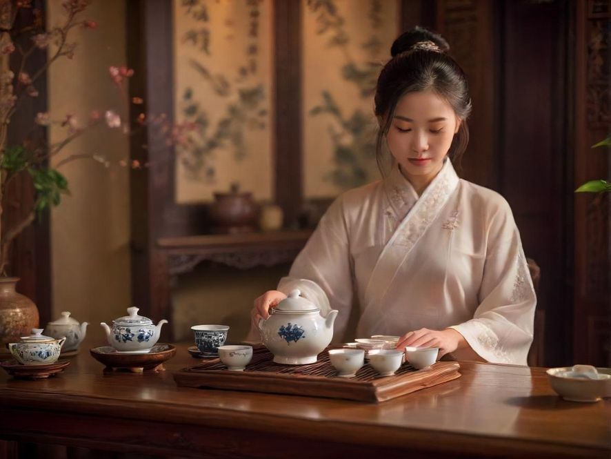 深圳龙岗茶艺表演现场实拍