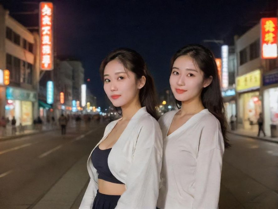 夜晚隐匿在城市一角的休闲会所入口