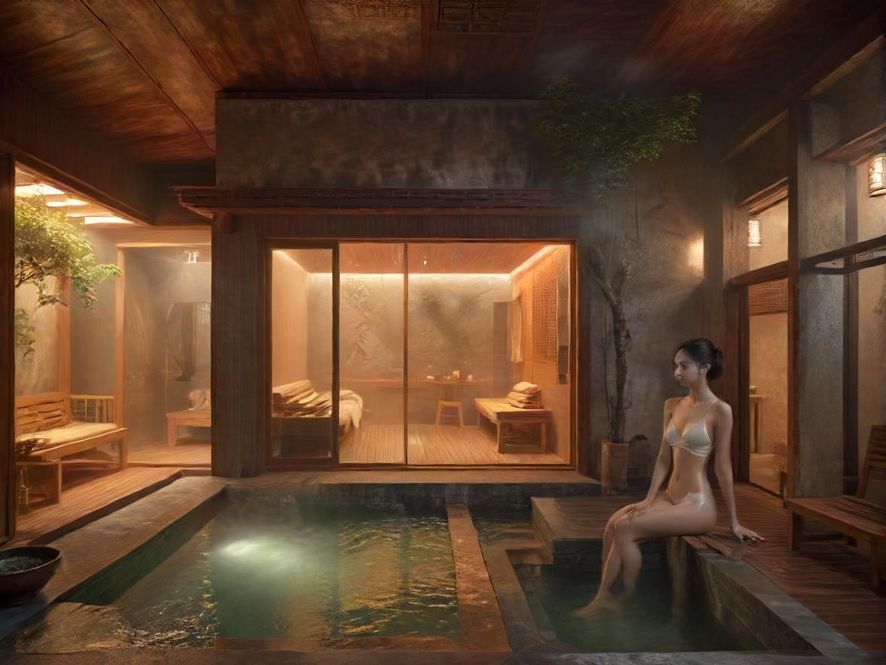 广州桑拿会所汗蒸场景