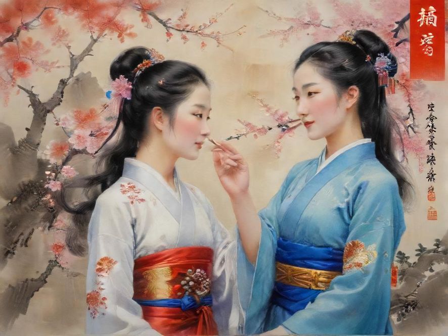 抽象的线条和光点交织，如同信息在霓虹灯下的休闲会所中流动