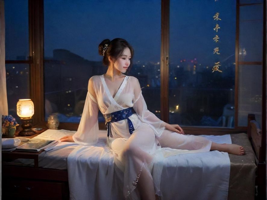 一个人在夜晚室内查看手机上的休闲娱乐信息。