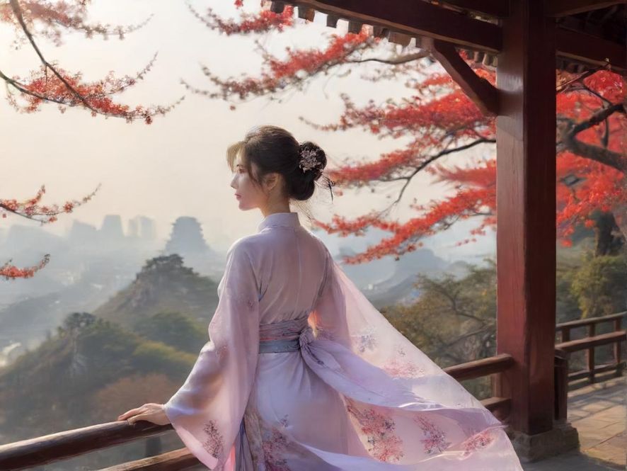 一位女士在温馨雅致的私密会所中享受宁静时光