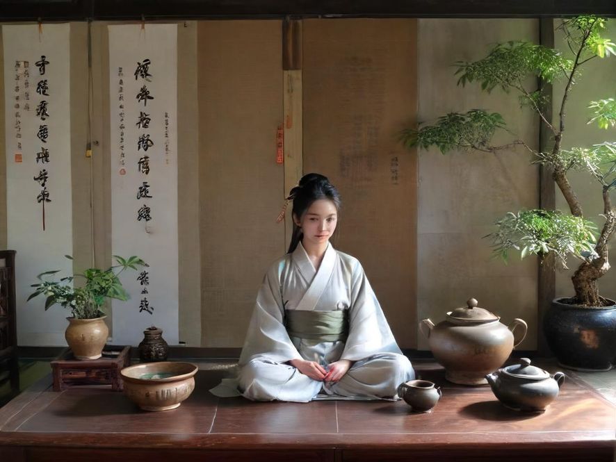 一群年轻人在温馨茶馆里享受交流的乐趣